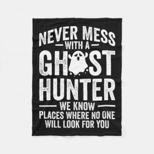 Paranormal Evp Hunting Ghost Hunter Adventures 1 Fleece Blanket