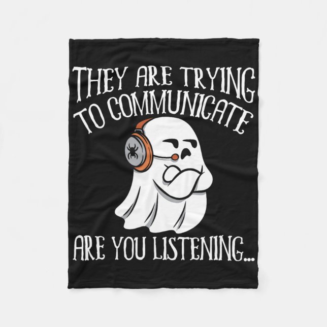 Paranormal Evp Hunting Ghost Hunter Adventures 2  Fleece Blanket (Front)