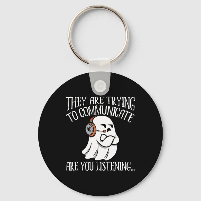 Paranormal Evp Hunting Ghost Hunter Adventures 2  Key Ring (Front)
