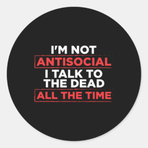 Paranormal Ghost Hunting Design For Ghost Catchers Classic Round Sticker