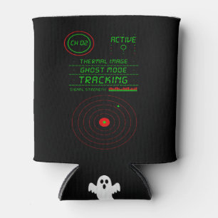 Paranormal Ghost Tracker Radar Scanner Display Art Can Cooler