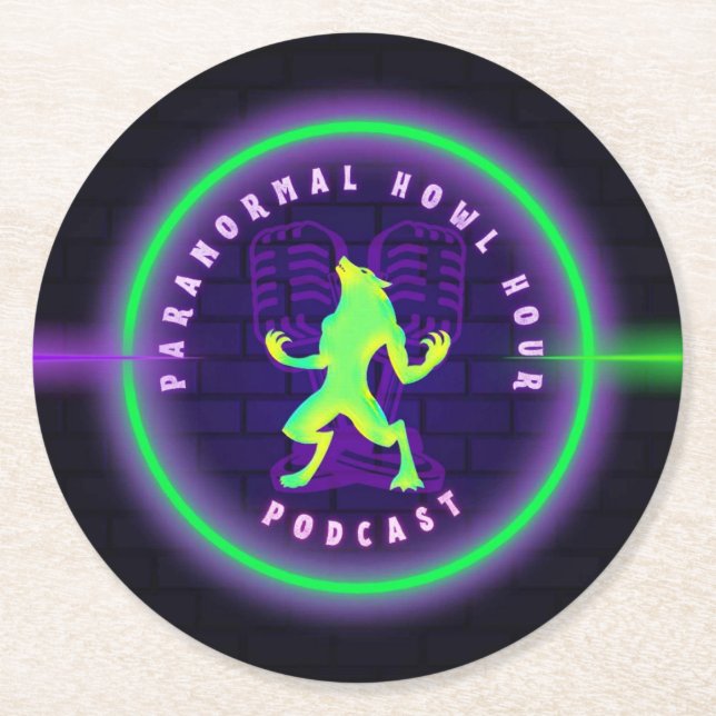Paranormal Howl Hour Coasters (Front)