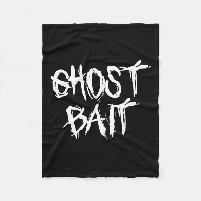 Paranormal Investigation Ghost Byit Haunted Ghost  Fleece Blanket (Front)
