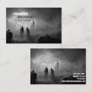 Paranormal Investigator Apocalypse Business Card