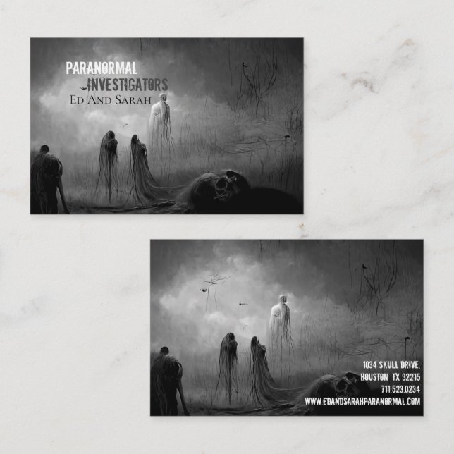 Paranormal Investigator Apocalypse Business Card (Front/Back)