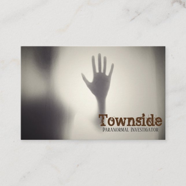 Paranormal Investigator Business Card (Front)