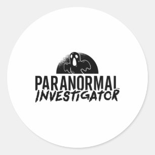 Paranormal Investigator Ghost Hunter Ghost Hunting Classic Round Sticker