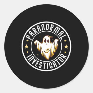 Paranormal Investigator Ghost Hunter Ghost Hunting Classic Round Sticker