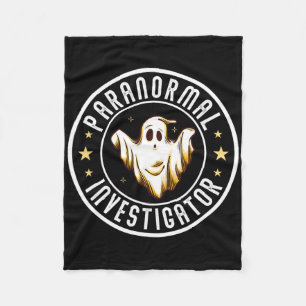 Paranormal Investigator Ghost Hunter Ghost Hunting Fleece Blanket