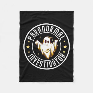 Paranormal Investigator Ghost Hunter Ghost Hunting Fleece Blanket