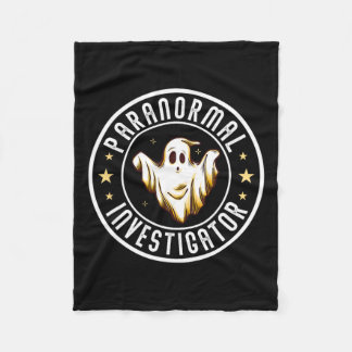Paranormal Investigator Ghost Hunter Ghost Hunting Fleece Blanket