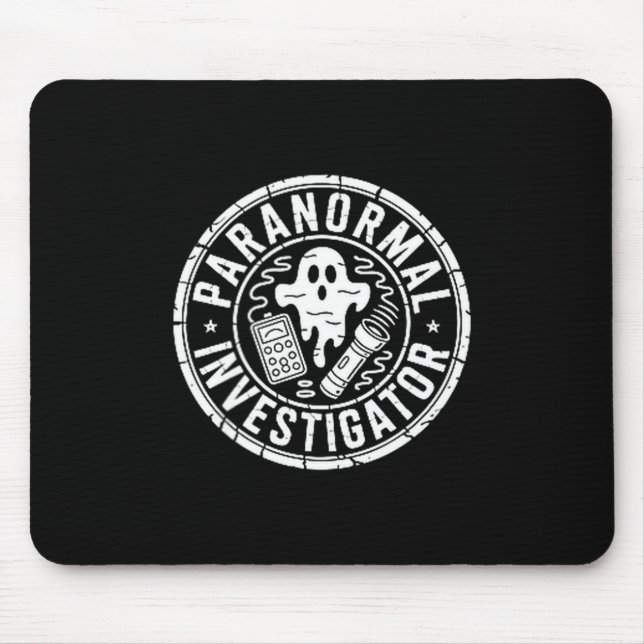 Paranormal investigator ghost hunter  mouse mat (Front)