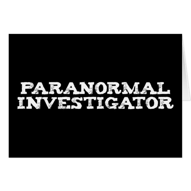 Paranormal Investigator Ghost Hunting (Front Horizontal)