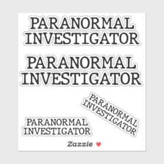 Paranormal Investigator Ghost Hunting EVP stickers