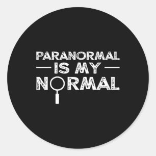 Paranormal Investigator Ghost Hunting Funny Gift Classic Round Sticker