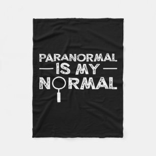 Paranormal Investigator Ghost Hunting Funny Gift  Fleece Blanket