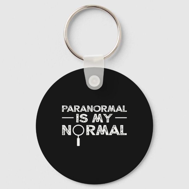 Paranormal Investigator Ghost Hunting Funny Gift  Key Ring (Front)