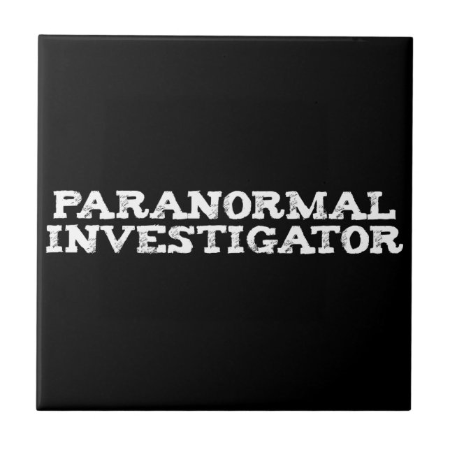Paranormal Investigator Ghost Hunting Tile (Front)