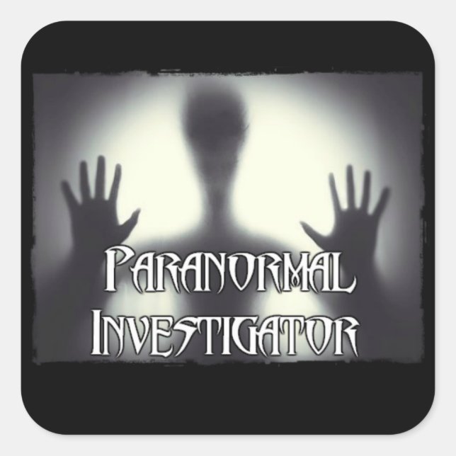 Paranormal Investigator Ghost Stickers (Front)