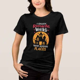 Paranormal Investigator Halloween Ghost Hunting Tri-Blend Shirt