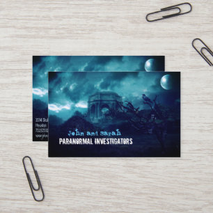 Paranormal Investigator Haunted Village Business Card