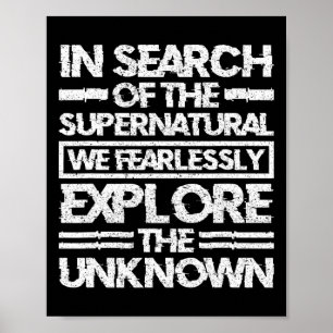 Paranormal Investigator In Search Of The Supernatu Poster