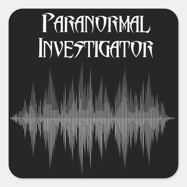 Paranormal Investigator Soundwave Stickers (Front)