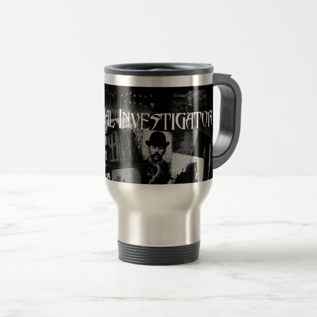 Paranormal Investigator Travel Mug (Front Right)