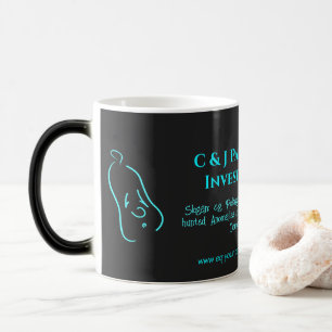 Paranormal Investigator with ghost logo Magic Mug