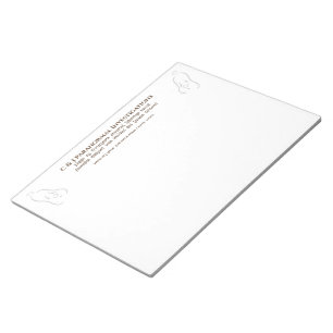 Paranormal Investigator with ghost logo Notepad