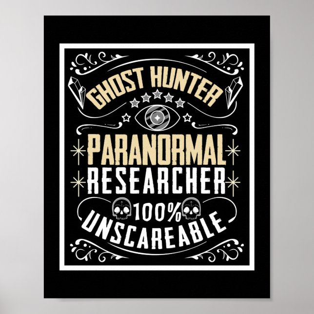 Paranormal researcher Paranormal Investigator Poster (Front)