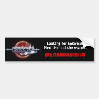 Paranormal Source Bumper Sticker