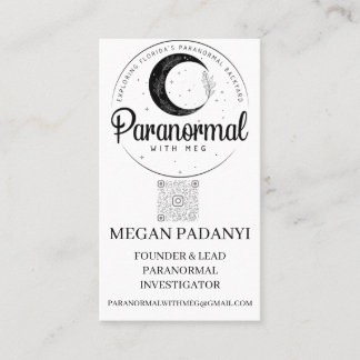 Paranormal with Meg Business Cards no photo