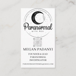 Paranormal with Meg Vertical with Photo Business Card