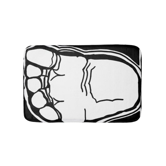 ParanormalPrints Bath Mat "Big Foot" (Front)