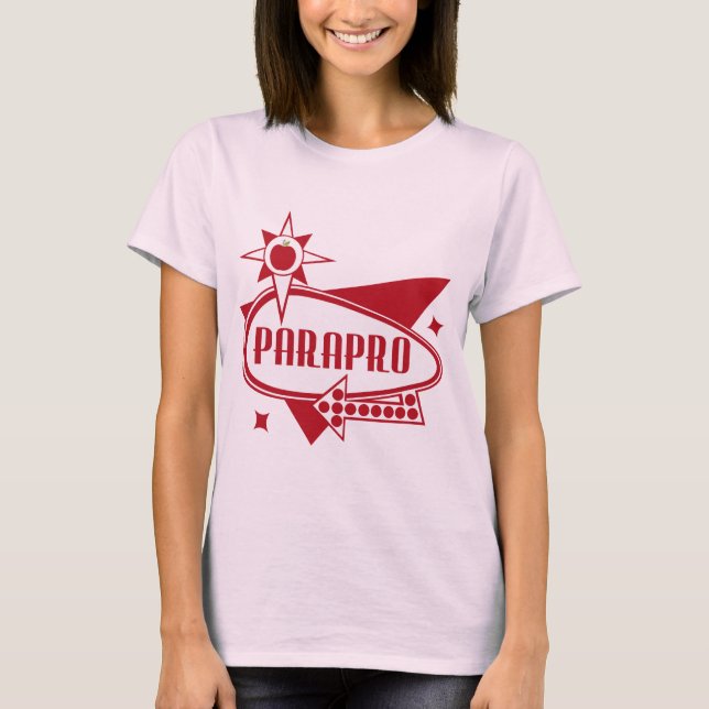 Parapro - Retro Red 60's Inspired Sign T-Shirt (Front)