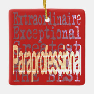 Paraprofessional Extraordinaire Ceramic Ornament
