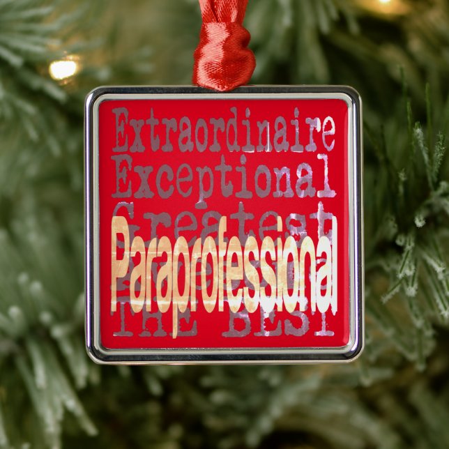 Paraprofessional Extraordinaire Metal Tree Decoration (Tree)