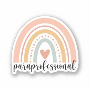 Paraprofessional Gift, Para Teacher Rainbow