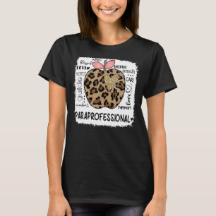 Paraprofessional Kind Blessed Teach Inspire Love L T-Shirt