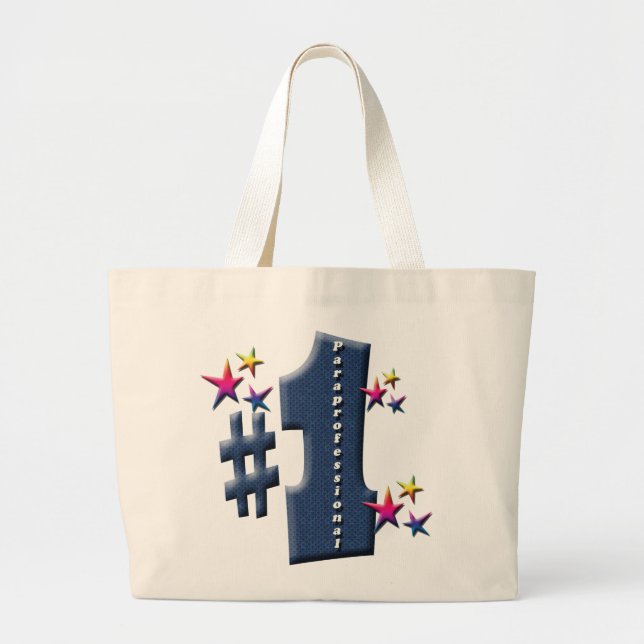 ParaProfessional Large Tote Bag (Front)