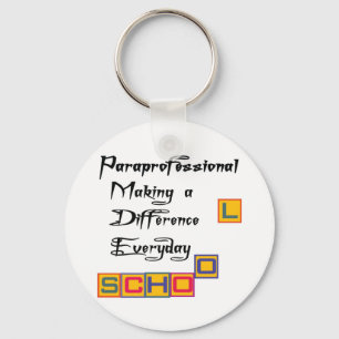 PARAPROFESSIONAL MAKING A DIFFERENCE KEY RING