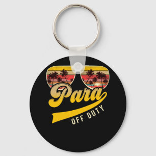 Paraprofessional Para Off Duty Sunglasses Beach Key Ring