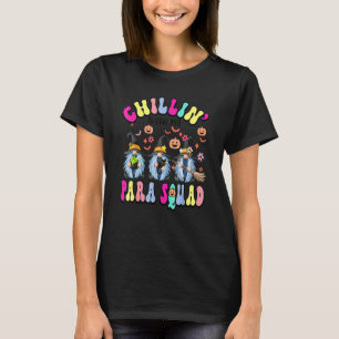 Paraprofessional Para Squad Chillin Gnomes Hallowe T-Shirt