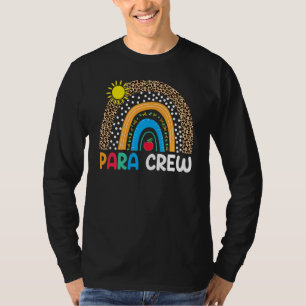 Paraprofessional Para Squad Teacher Crew Boho Rain T-Shirt