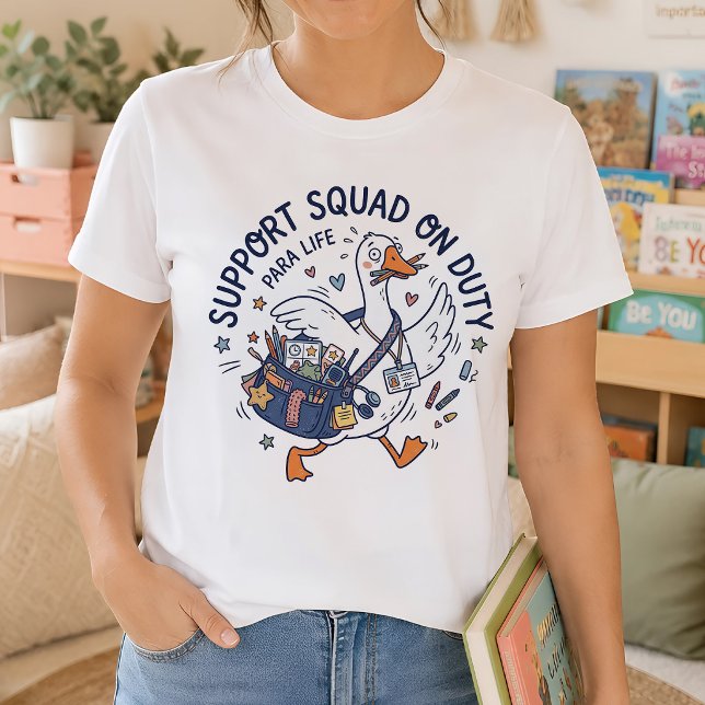 Paraprofessional Support Squad Funny Goose T-Shirt (Creator Uploaded)