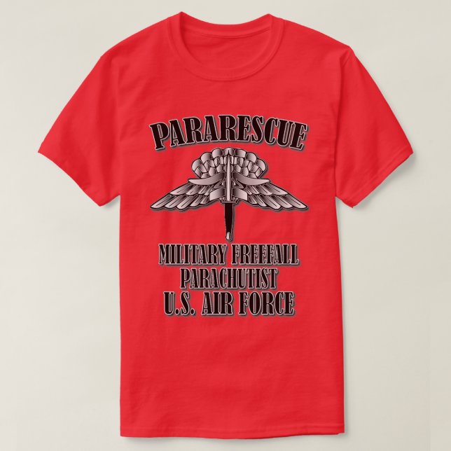 Pararescue Military Freefall T-Shirt (Design Front)