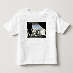 Pararescuemen jump out the back of a C-130 Toddler T-Shirt