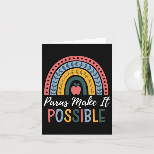 Paras Make It Possible Rainbow Para Sped Teacher I Card (Front)