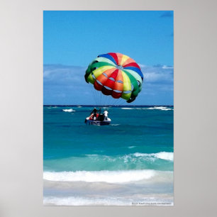 Parasailing Joy Poster